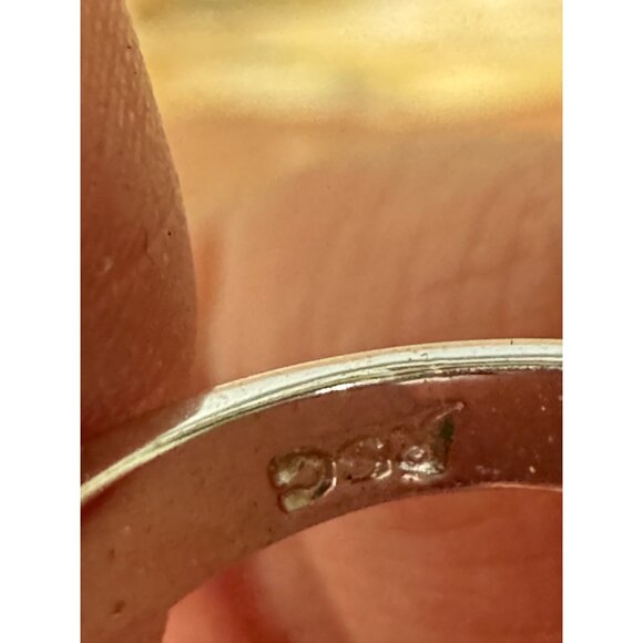 Colorful Millefiori Glass Ring With Silver-Tone Band Size 6 - Picture 8 of 10